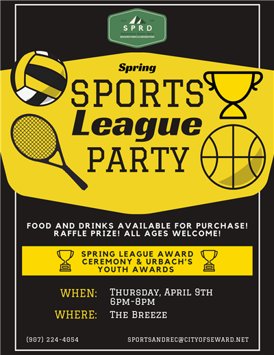 Spring sports league party